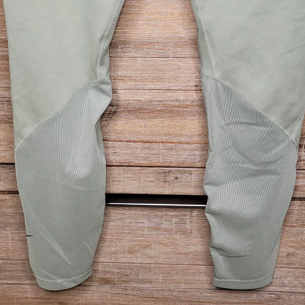 Nike One Training Dri Fit High Rise 7/8 Moss Green Leggings Medium AT1102-371